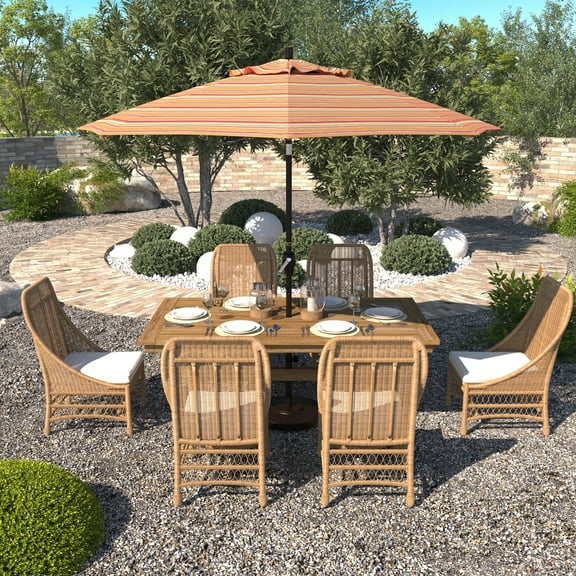 California Umbrella 9' Patio Umbrella in Dolce Mango