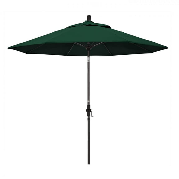California Umbrella 9' Patio Umbrella in Forest Green