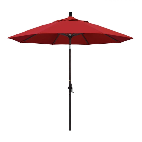 California Umbrella 9' Patio Umbrella in Jockey Red