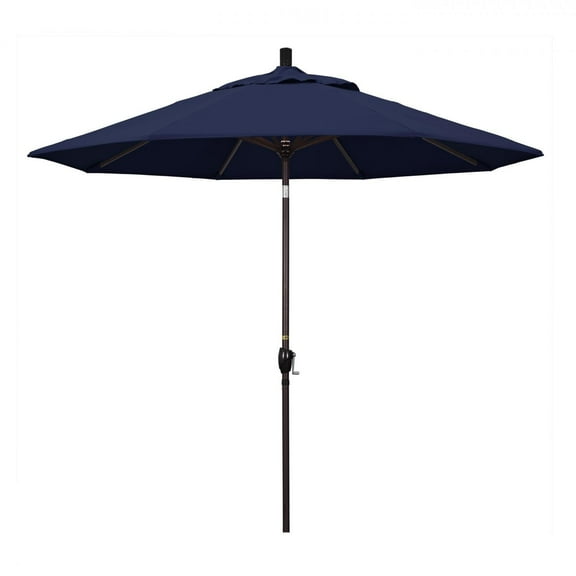 California Umbrella 9' Patio Umbrella in Navy Blue