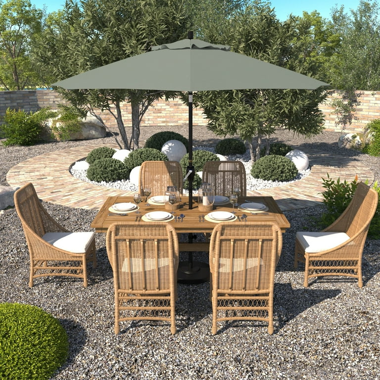 7 ft patio umbrella replacement canopy Delmon Round Dining Table