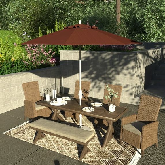 California Umbrella 9' Patio Umbrella in Terrace Adobe
