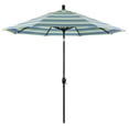 thumbnail image 1 of California Umbrella  9' Rd. Aluminum Market Umbrella, Crank Lift with Push Button Tilt, Black Finish, Sunbrella Fabric, 1 of 2