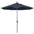thumbnail image 1 of California Umbrella  9' Round Aluminum Crank Open Auto Tlit Market Umbrella, Champagne Finish, Sunbrella Fabric Spectrum Indigo, 1 of 2