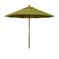 thumbnail image 1 of California Umbrella  9' Round Marenti Wood Frame Patio Umbrella with Pacifica Fabric, Base Not Included Ginkgo, 1 of 5