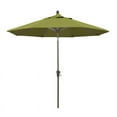 thumbnail image 1 of California Umbrella 9' Sunset Series Patio Umbrella With Champange Aluminum Pole Aluminum Ribs Auto Tilt Crank Lift With Pacifica Ginkgo Fabric, 1 of 5