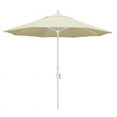 thumbnail image 1 of California Umbrella 9' Golden State Series Patio Umbrella With Matted White Aluminum Pole Aluminum Ribs Collar Tilt Crank Lift With Pacifica Canvas Fabric, 1 of 6