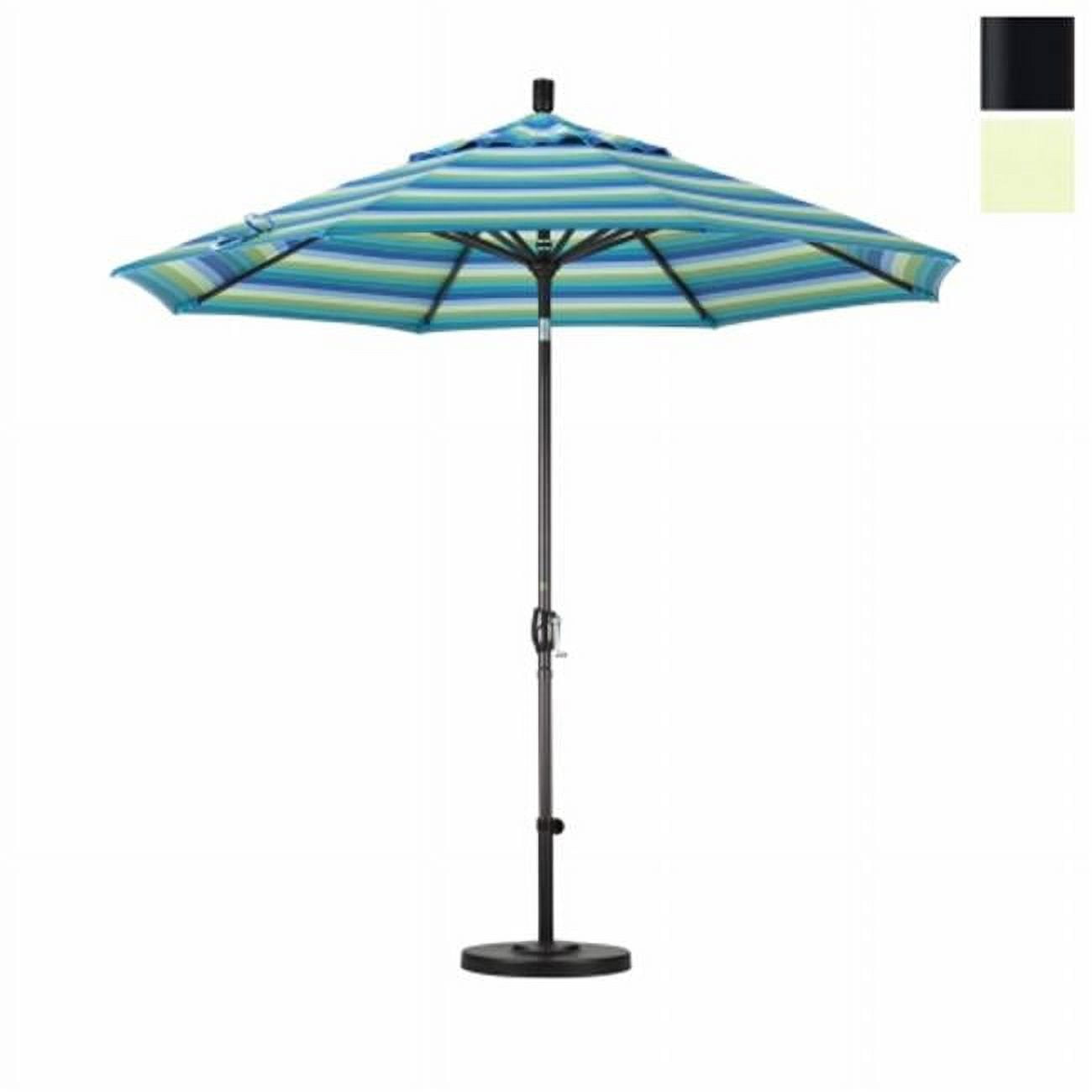 adjustable height patio umbrella Costway 9 ft Patio Umbrella with Adjustable Height Rope Pulley Lift Vented Top 8 Sturdy Ribs Beige