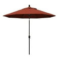 thumbnail image 1 of California Umbrella  9 ft. Aluminum Market Umbrella Push Tilt - M Black-Sunbrella-Terracotta, 1 of 5