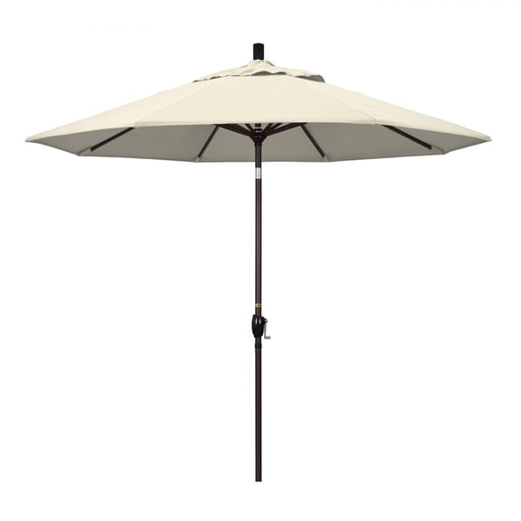 California Umbrella 9 ft. Aluminum Push Button Tilt Olefin Market Umbrella