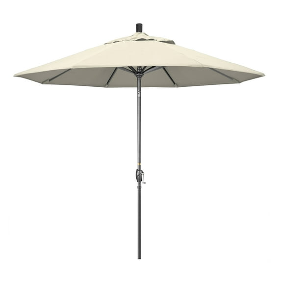 California Umbrella 9 ft. Aluminum Push Button Tilt Olefin Market Umbrella