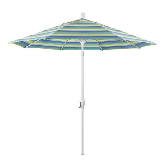 California Umbrella 9 ft. Aluminum Push Button Tilt Sunbrella Market Umbrella