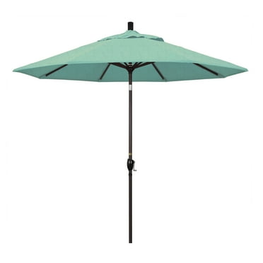California Umbrella 9 ft. Aluminum Push Button Tilt Sunbrella Market Umbrella