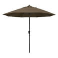 thumbnail image 1 of California Umbrella  9 ft. Casa Series Patio Bronze Auto Tilt Crank Lift - Sunbrella 1A Cocoa Fabric, 1 of 5