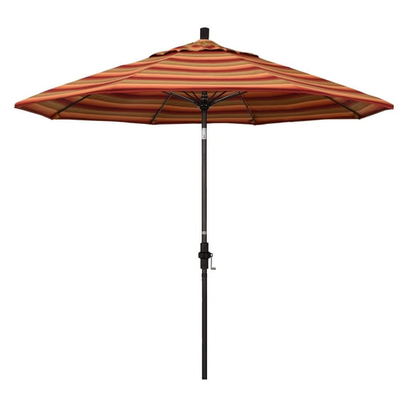 California Umbrella 9-ft. Fiberglass Tilt Sunbrella Market Umbrella