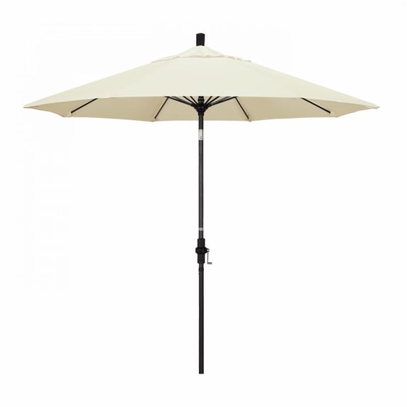 California Umbrella 9 ft. Sun Master Series Collar Tilt Crank Lift Patio Umbrella