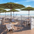 thumbnail image 1 of California Umbrella 9 ft. Sunbrella Marenti Wood Market Umbrella, 1 of 5