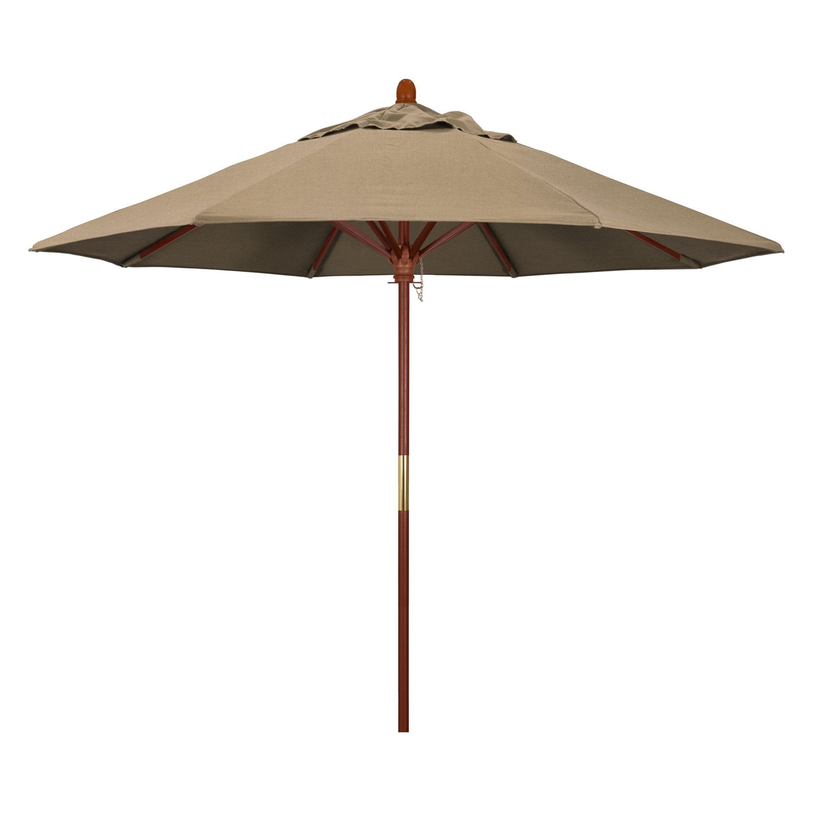 California Regenschirm 9 Ft Sunbrella - Marktschirm Mit Kurbel, Aluminium-Gestell, Wasserabweisend