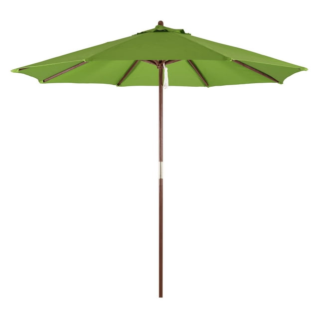 California Umbrella 9 ft. Wood Polyester Market Umbrella