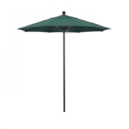 California Umbrella 96" Green Solid Print Octagon Market Patio Umbrella