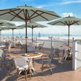 thumbnail image 1 of California Umbrella  9ft Marenti Wooden Sunbrella Patio Umbrella with Sunbrella Fabric, Base Not Included Spa, 1 of 5