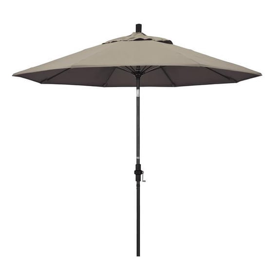California Umbrella EFFO908-5461 Oceanside Series Patio Umbrella, Taupe - 9 ft. x 8 Ribs