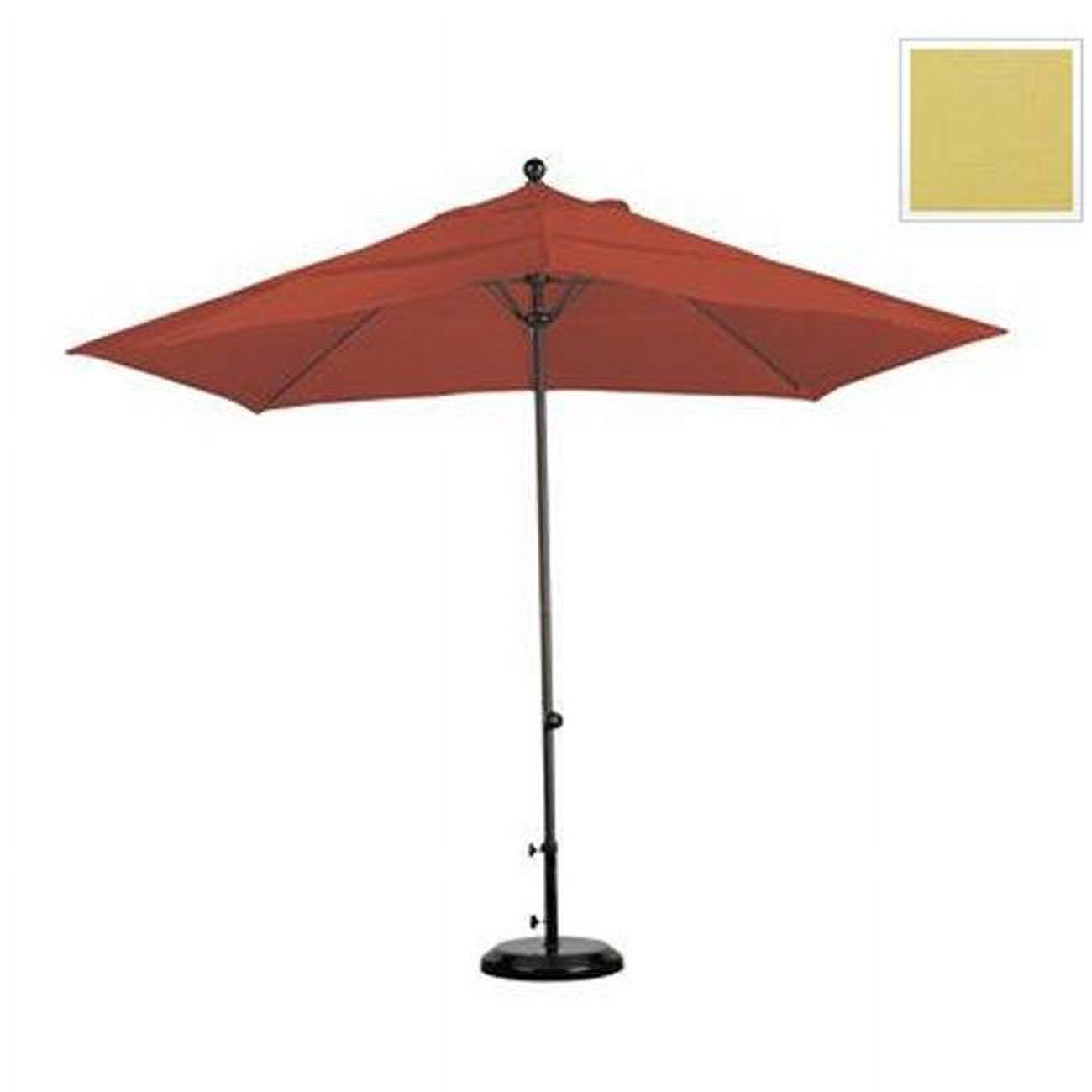 California Umbrella EZF118-5414-DWV 11 ft. Fiberglass Easy Lift No Crank No Tilt Market Umbrella - Bronze and Wheat - image 1 of 7