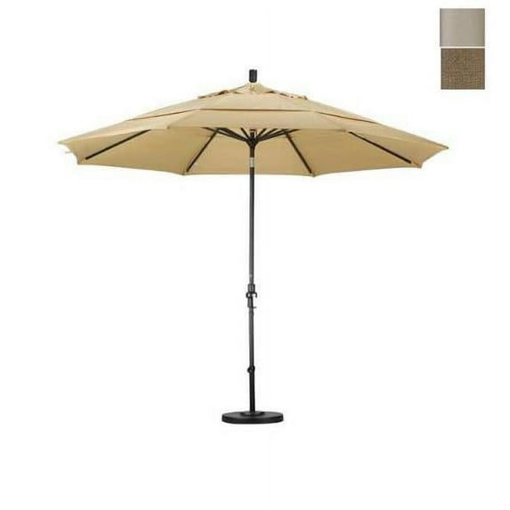 California Umbrella GSCU118 Double Vented Octagonal Market Umbrella with Crank Lift