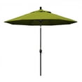 thumbnail image 1 of California Umbrella GSPT908302-F55 9 ft. Aluminum Market Umbrella Push Tilt - M Black-Olefin-Kiwi, 1 of 6