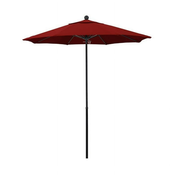 California Umbrella Oceanside 7.5' Black Market Umbrella in Jockey Red