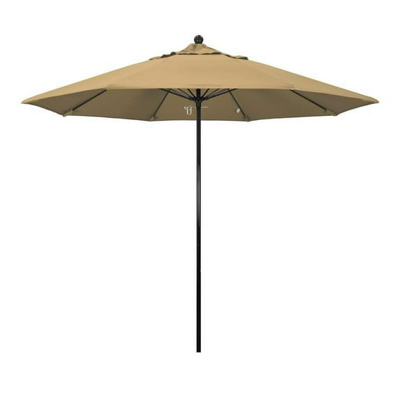 California Umbrella Oceanside 9' Black Market Umbrella in Champagne