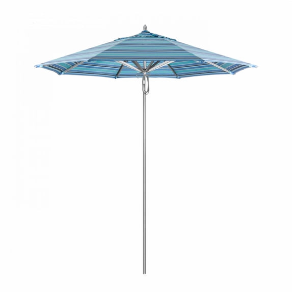 California Umbrella Rodeo Series 7.5 ft. Sunbrella Fabric Patio Umbrella With Deluxe Pulley Lift