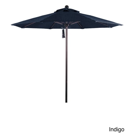 California Umbrella Venture 7.5' Bronze Market Umbrella in Indigo