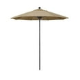 thumbnail image 1 of California Umbrella Venture 7.5' Bronze Market Umbrella in Linen, 1 of 2