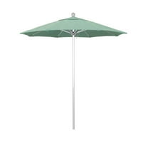 California Umbrella Venture 7.5' Silver Market Umbrella in Mist