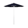 thumbnail image 1 of California Umbrella Venture 7.5' Silver Market Umbrella in Navy Blue, 1 of 2