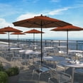 thumbnail image 1 of California Umbrella Venture 9' Bronze Market Umbrella in Brick, 1 of 5