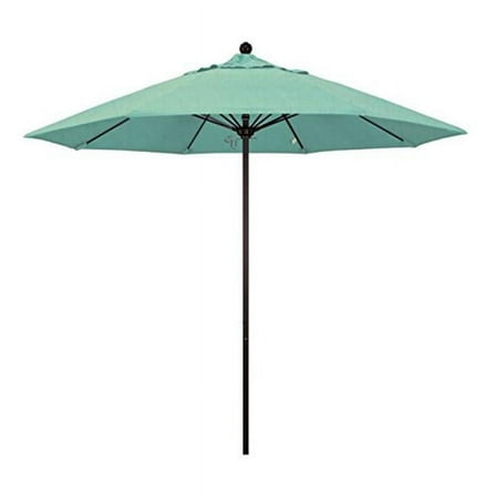 California Umbrella Venture 9' Bronze Market Umbrella in Mist