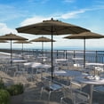 thumbnail image 1 of California Umbrella Venture 9' Bronze Market Umbrella in Sesame, 1 of 5