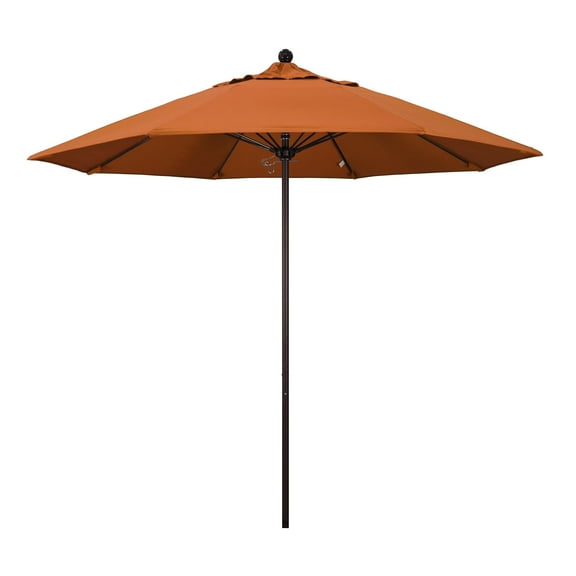 California Umbrella Venture 9' Bronze Market Umbrella in Tuscan