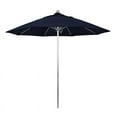thumbnail image 1 of California Umbrella Venture 9' Silver Market Umbrella in Navy Blue, 1 of 4
