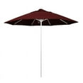 thumbnail image 1 of California Umbrella Venture 9' White Market Umbrella in Burgundy, 1 of 4