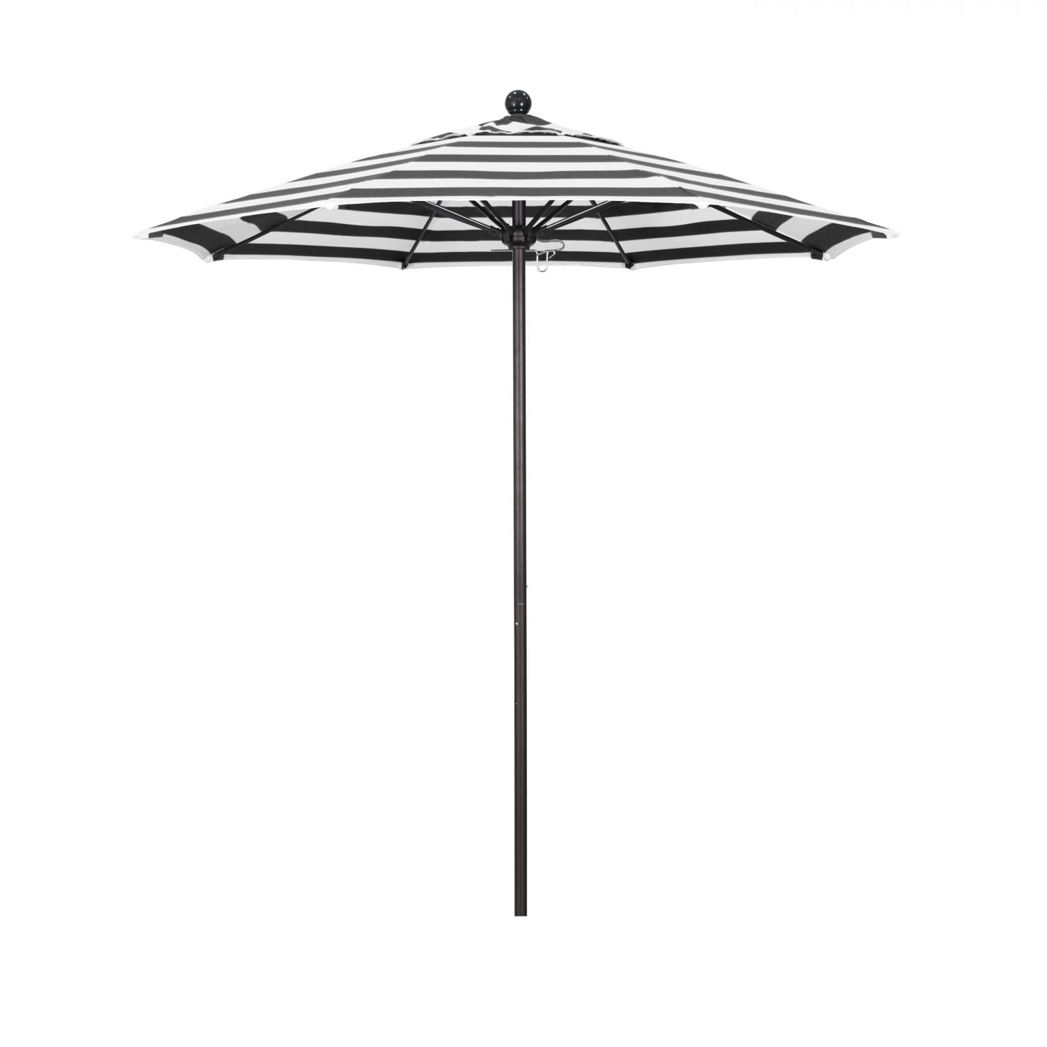 7.5 sunbrella patio umbrella Tilt | Auto-Tilt, Fade-Proof, Wind Resistant | Commercial Grade | Dark Blue withstanding corrosion and sudden breezes that threaten to damage less flexible umbrellas 7.5' Aluminum Sunbrella A Umbrella,