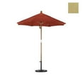 thumbnail image 1 of California Umbrella WOFA758-5476 7.5 ft. Fiberglass Market Umbrella Pulley Open Marenti Wood-Sunbrella-Heather Beige, 1 of 1