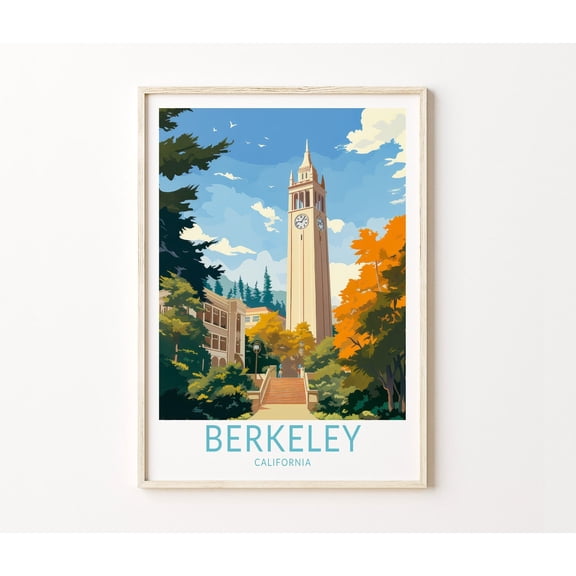 California University Campus Wall Decor Home Decor Unframed Paper Print