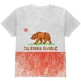 thumbnail image 1 of California Vintage Distressed State Flag All Over Youth T Shirt Multi YXL, 1 of 2