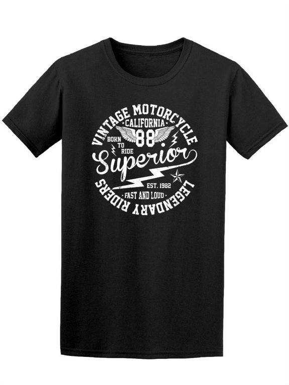 California Vintage Motorcycle T-Shirt Men -Image by Shutterstock, Male x-Large