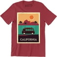 thumbnail image 1 of California Vintage Van Beautiful PeaceFul Sunset Family Holiday Vacation T-Shirt, 1 of 4