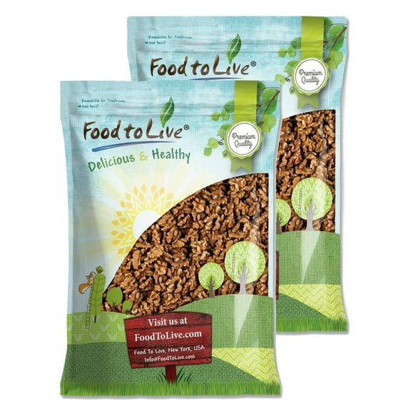 California Walnuts, Halves and Pieces, 12 Pounds Raw, Kosher, Vegan by Food to Live
