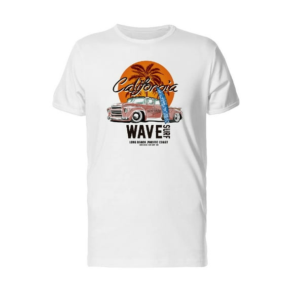 California Wave Surf Old T-Shirt Men -Image by Shutterstock, Male x-Large